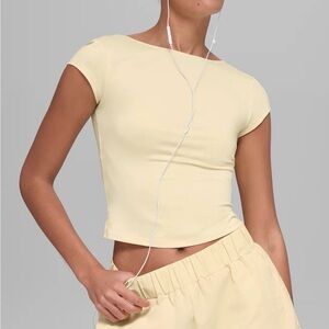 Candlelight Yellow Alosoft Back For More Tee